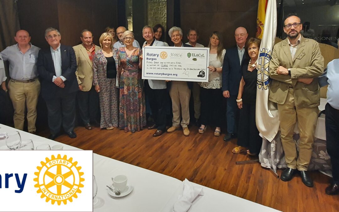 Rotary Club de Burgos apoya a ELACYL en su nueva etapa